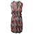 Isabel Marant Etoile Vestido cintura cordão em poliéster multicolorido Multicor  ref.729596