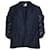 Fendi Puff Sleeve Drawstring Jacket in Navy Blue Cotton  ref.729636