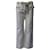 Louis Vuitton Pantalon semi-évasé à ceinture en corde en coton blanc  ref.729711