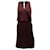 Theory Osteen Sleeveless Mini Dress in Burgundy Silk Dark red  ref.729739