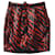 Isabel Marant Yelena Animal Print Mini Skirt in Red Polyester  ref.729764