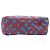 Hermès Fourbi 25 Pochette in Seta Stampata Blu - vista 5