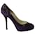 Sapatos metálicos de salto alto Dior em camurça roxa Roxo Suécia  ref.729766