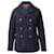 Marc Jacobs Casaco Pea Coat com forro em lã azul marinho  ref.729790