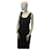 Autre Marque Halterneck dress in Borbonese wool Black  ref.729842