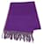 Hermès HERMES Muffler Purple Cashmere  ref.730380
