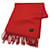 Hermès HERMES Muffler Red Cashmere  ref.730415