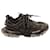 Balenciaga Track Sneakers aus verblasstem schwarzem Leder Gummi  ref.730437