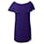 Mini abito Miu Miu con scollo a barchetta in acetato viola Porpora Fibra di cellulosa  ref.730441