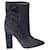 Iro Ruffle Trimmed Ankle Boots in Grey Suede  ref.730458