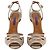 Ralph Lauren Ankle Strap Peep Toe Heels aus beigem Wildleder - Ansicht 4