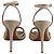Ralph Lauren Ankle Strap Peep Toe Heels aus beigem Wildleder - Ansicht 6