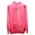 Sudadera con capucha y estampado de patrocinador de Balenciaga en algodón rosa  ref.730488