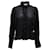Blusa Isabel Marant Etoile com detalhe de babados e botão frontal em algodão preto  ref.730491