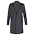 Balenciaga Single-Breasted Long Coat in Black Cotton  ref.730493