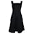 Fendi Sleeveless Midi Dress in Black Cotton  ref.730512