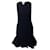 Vestido acanalado de lana negra de Bottega Veneta Negro  ref.730530