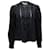 Isabel Marant Etoile Bluse mit Knopfleiste vorne aus schwarzer Baumwolle  ref.730567