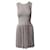Alaïa Alaia Ribbed Knit Pleated Dress in Ecru Viscose White Cream Cellulose fibre  ref.730574