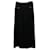 Chanel Hose mit weitem Bein aus schwarzem Baumwollstrick Baumwolle  ref.730636