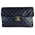 Chanel classic single flap jumbo maxi lambskin gold hardware timeless black vintage Leather  ref.730845