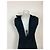 Autre Marque abito nero rayon e misto lana senza maniche Chiusura con zip scollo - vista 2