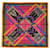 Hermès carré Brins d'Or scarf in pink, green & orange silk  ref.732473