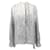 Camicia Balenciaga in seta panna con disegno nero Raggio Fibra di cellulosa  ref.732491