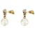 Pearl N Skull Earring - Alexander Mcqueen - Gold/Pearl - Metal Multiple colors  ref.732510
