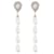 Pearl Cascade Ohrring – Alessandra Rich – Silber – Messing Metallisch  ref.732655