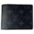 Louis Vuitton Portefeuille Multiple Dark grey Cloth  ref.733042