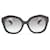 Salvatore Ferragamo Übergroße Sonnenbrille mit Farbverlauf Schwarz Metall  ref.733307