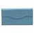 Tod's Carteira de couro com três dobras Azul  ref.733497