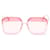 Dior Gafas de sol tintadas de gran tamaño Rosa Metal  ref.733526