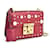 Gucci Petit sac à bandoulière en cuir clouté avec cadenas 432182 Veau façon poulain Rouge  ref.733592