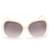 Chloé Gafas de sol degradadas extragrandes Blanco Plástico  ref.733650