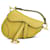 Saddle Dior null Bolso de hombro de piel h13362 En muy buenas condiciones Amarillo Cuero  ref.734068