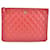 Chanel Matelasse Leather Clutch Bag Orange Pony-style calfskin  ref.734662
