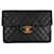 Chanel classique simple rabat maxi xl jumbo cuir d'agneau matériel doré intemporel vintage noir  ref.734934