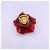 Versace Taille de bague en résine rose fleur florale oversizee rouge 15 - vue 5