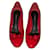 Louis Vuitton Tacchi Rosso Pelle verniciata  ref.735844