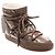 Botines Inuikii Marrón Cuero Barnizado Castaño - vista 2