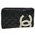 CHANEL Cambon Line Cartera larga Negro CC Auth th3151