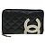 CHANEL Cambon Line Cartera larga Negro CC Auth th3151 - vista 13