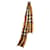 Burberry extra long half mega check fashion fringe cashmere scarf 310x22cm Yellow  ref.736531