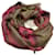 magnifique Foulard xxl Burberry kaki rose 210x70 cm 49% soie 51% laine Pink Silk  ref.736534