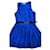 Matthew Williamson Vestido de seda plissado sol azul royal  ref.736717