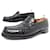 JM WESTON LOAFERS 180 8b 41.5 42 FINE LEATHER CROCO LOAFERS SHOES Black Exotic leather  ref.736892