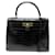 Hermès VINTAGE HERMES KELLY HANDBAG 29 SADDLER IN CROCODILE LEATHER POROSUS BLACK PURSE Exotic leather  ref.736909