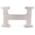 Hermès NEUF BOUCLE DE CEINTURE HERMES H POUR LIEN 32 MM ACIER PALLADIE GUILLOCHE BUCKLE Argenté  ref.736961